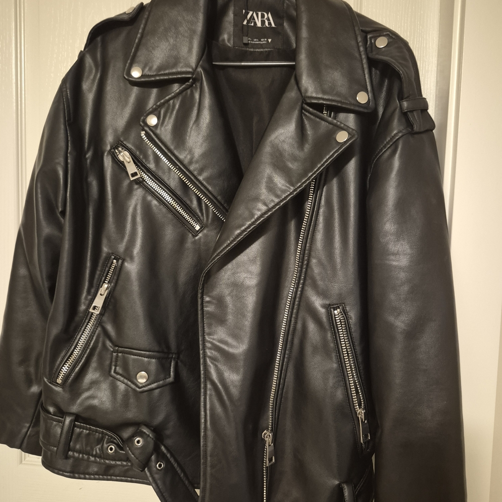 Zara Women's Black PU Jacket